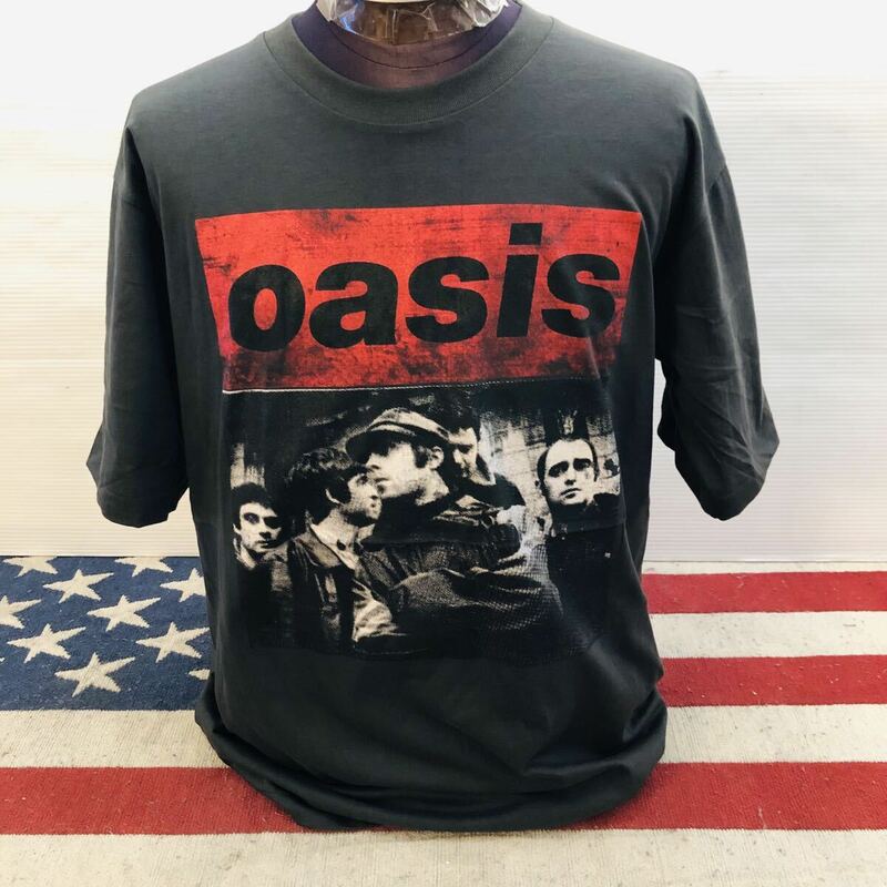 90年代バンド　オアシス　oasis XL バンドTシャツ　ロックTシャツ　.