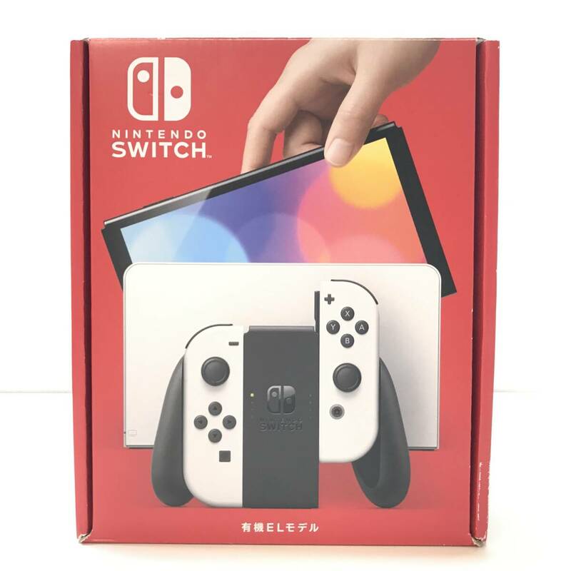 ☆ジャンク品☆ Nintendo 任天堂 ゲーム機本体 Switch 有機EL HEG-001 画面割れあり 電源認識なし 本体・ドックのみ 現状品