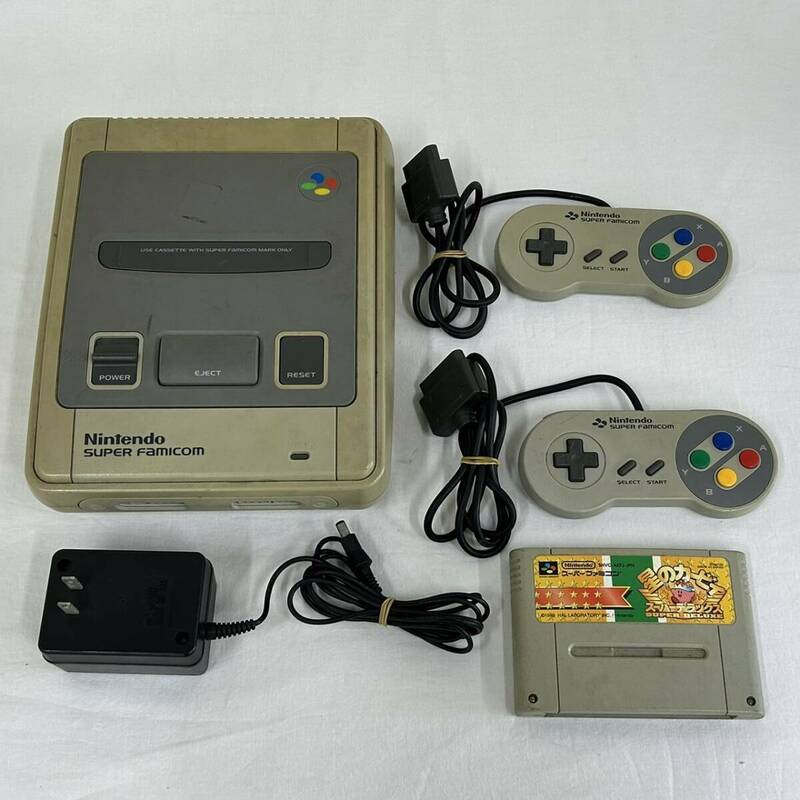 DB100462(062)-11/YK0【名古屋】Nintendo ニンテンドー スーパーファミコン SHVC-001 ゲーム機 / ソフト 1点