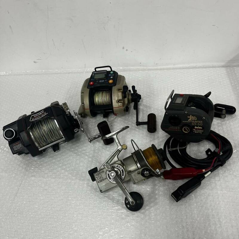 WA037808(062)-506/IK5000【名古屋】リール ４点まとめ Daiwa ダイワ GS-60 / SHIMANO シマノ 30 NEW DUX / OLYMPIC オリムピック 他