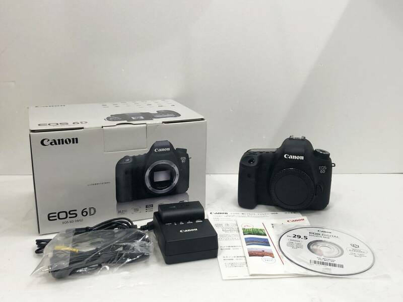 Canon キャノン EOS 6D(WG) ボディのみ DS126401 付属品/外箱付き デジタルカメラ 一眼レフ デジタル一眼 動作確認済 現状品 AE160080