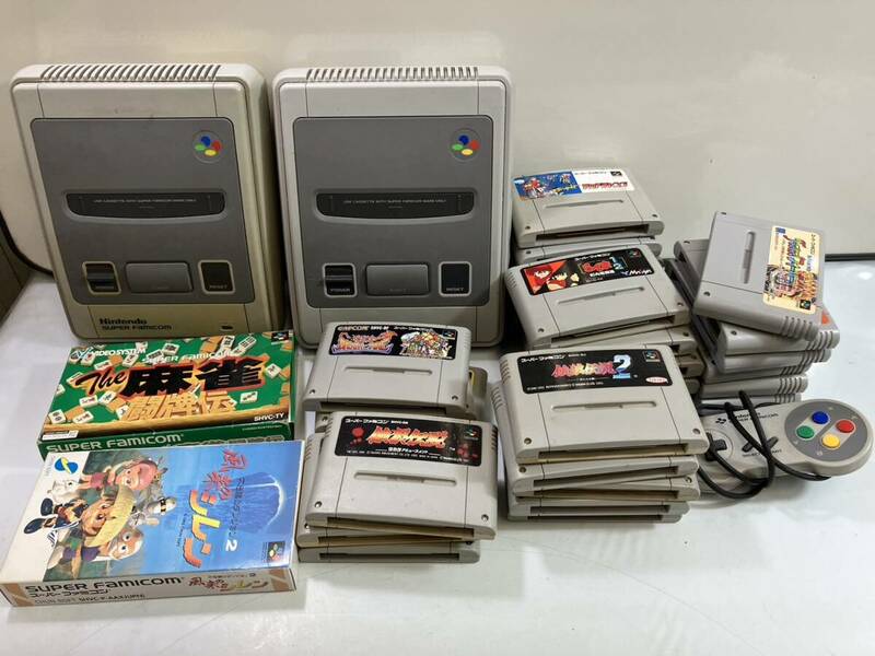 （5-341）Nintendo スーパーファミコン　ゲーム機本体　ソフト　まとめ売り　任天堂