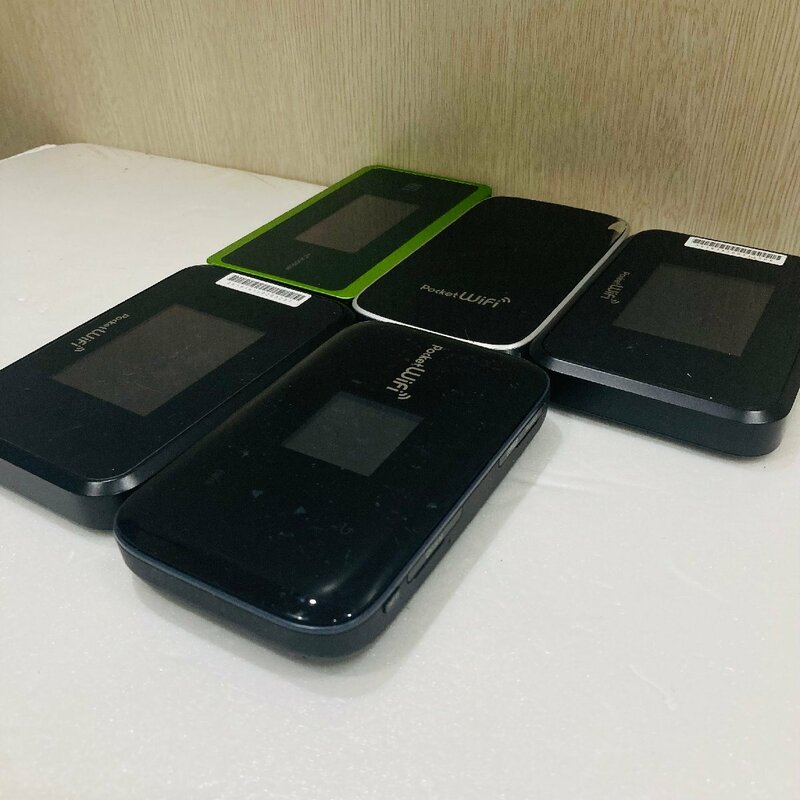 【76】1円～ おまとめ ポケット pocket Wifi mobile UQ Softbank ソフトバンク 5個 通電・動作未確認 ジャンク品 現状品