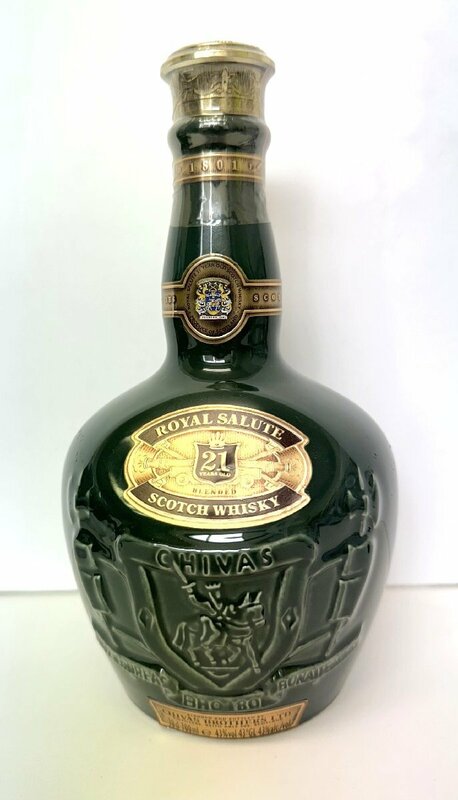 【86】ロイヤルサルート ROYAL SALUTE 21年 陶器ボトル 緑 スコッチウイスキー 40% 700ml 箱付き 未開栓