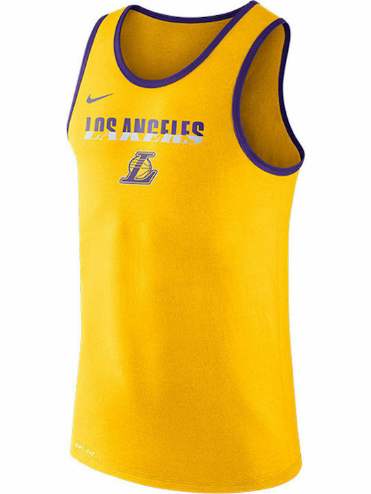 新品ナイキNIKE Dri-Fit Los Angeles Lakers Tank Top★NBAレイカーズタンクトップ870454-728レブロン八村サイズL★N2337