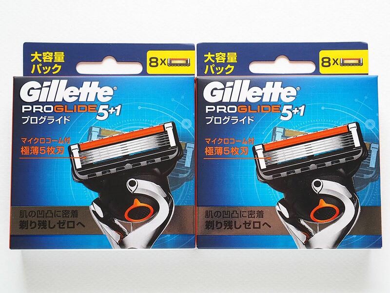 新品 Gillette ジレット PROGLIDE5+1 プログライド5+1 替刃 （8コ入） 2箱セット 合計16個