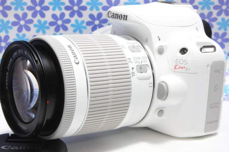 極上美品★キャノン Canon EOS kiss X7★希少なホワイトカラー★おすすめ一眼レフ★送料無料★