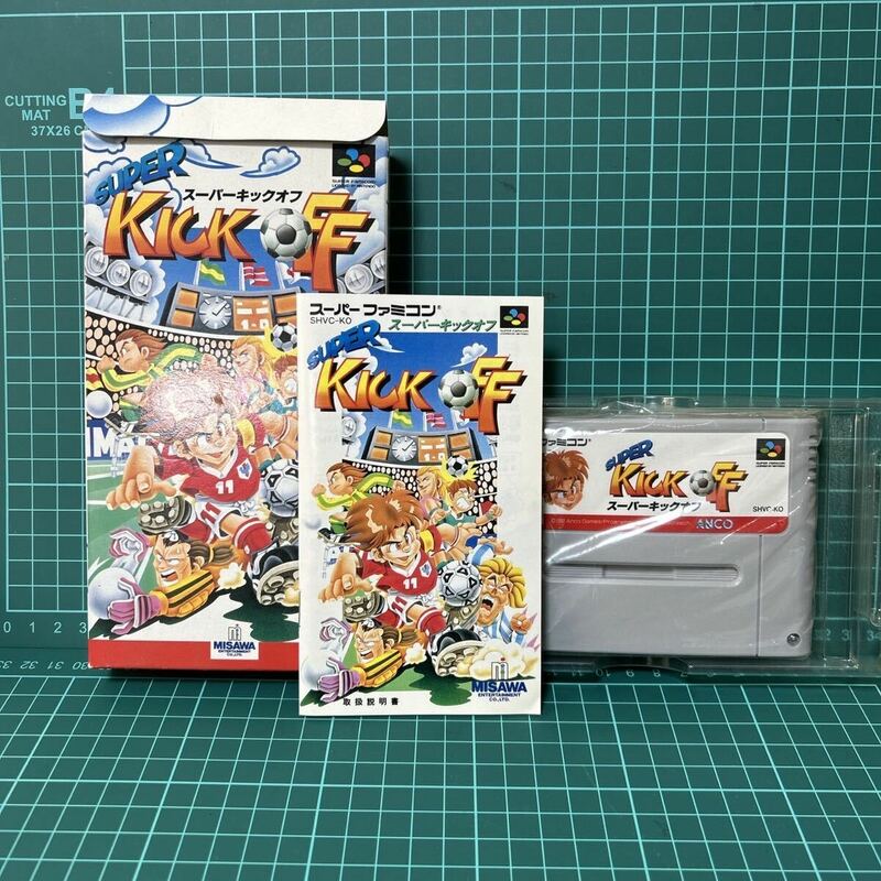 中古SFCスーパーキックオフ SUPER KICK OFF 任天堂 ニンテンドー スーパーファミコン スーファミ ソフト 箱あり 現状