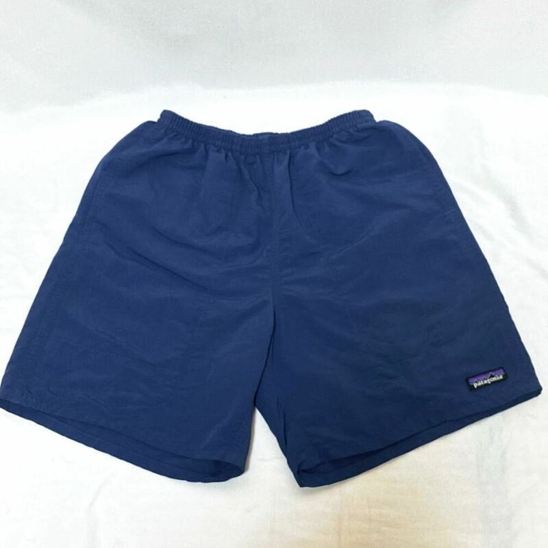 00s 2019年製 Patagonia Baggies Shorts ショートパンツ パタゴニア バギーズロング 7インチ ショーツ ネイビー ストーンブルー S