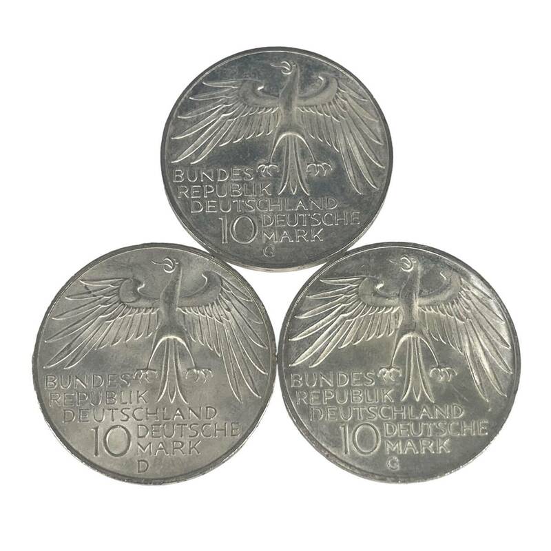 ドイツ 銀貨 ミュンヘンオリンピック 3枚セット 10マルク 1972年 総重量約46.5ｇ コイン メダル 貨幣