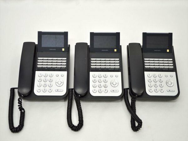 KM560●現状品●NAKAYO ナカヨ　ビジネスフォン NYC-24iF-SDB　電話機 3台セット　動作未確認