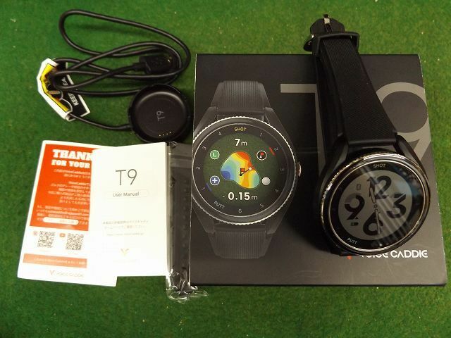 【税込】中古品 VOICE CADDIE T9 腕時計型ナビ ボイスキャディ .901291