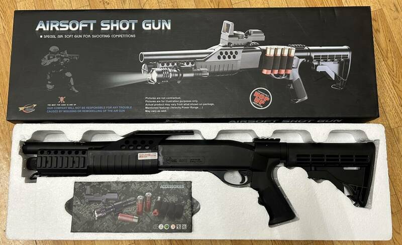 【D2865SS】AIRSOFT SHOT GUN SG11 ショットガン モデルガン BB弾 動作未確認 現状品 箱