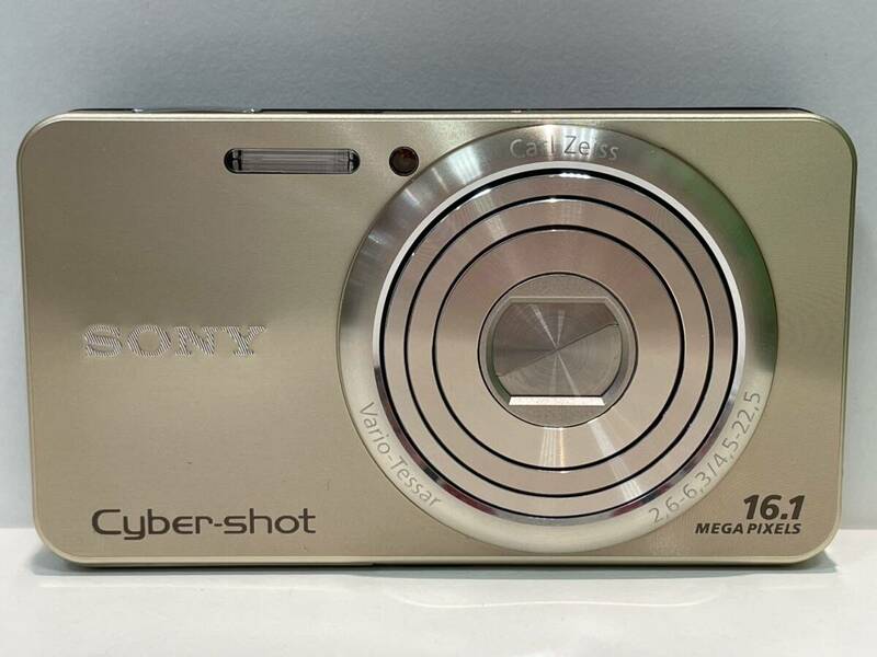 【B14733CK】極美品 SONY ソニー サイバーショット Cyber−Shot DSC-W570 コンパクトデジタルカメラ デジカメ ゴールド/茶色