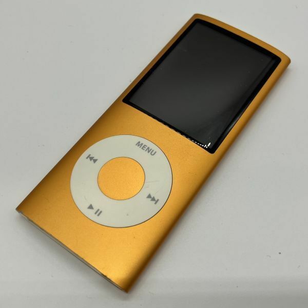 K025-I57-1950◎Apple ipod nano 第4世代 オレンジ 8GB モデルNo.A1285 ポータブルプレーヤー