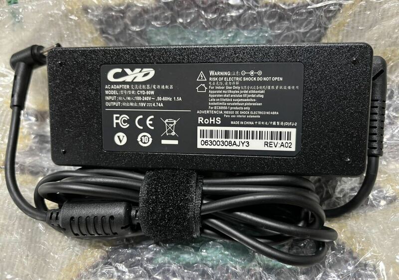 CYD 90W 19V 急速充電ACアダプター互換東芝ノートパソコン