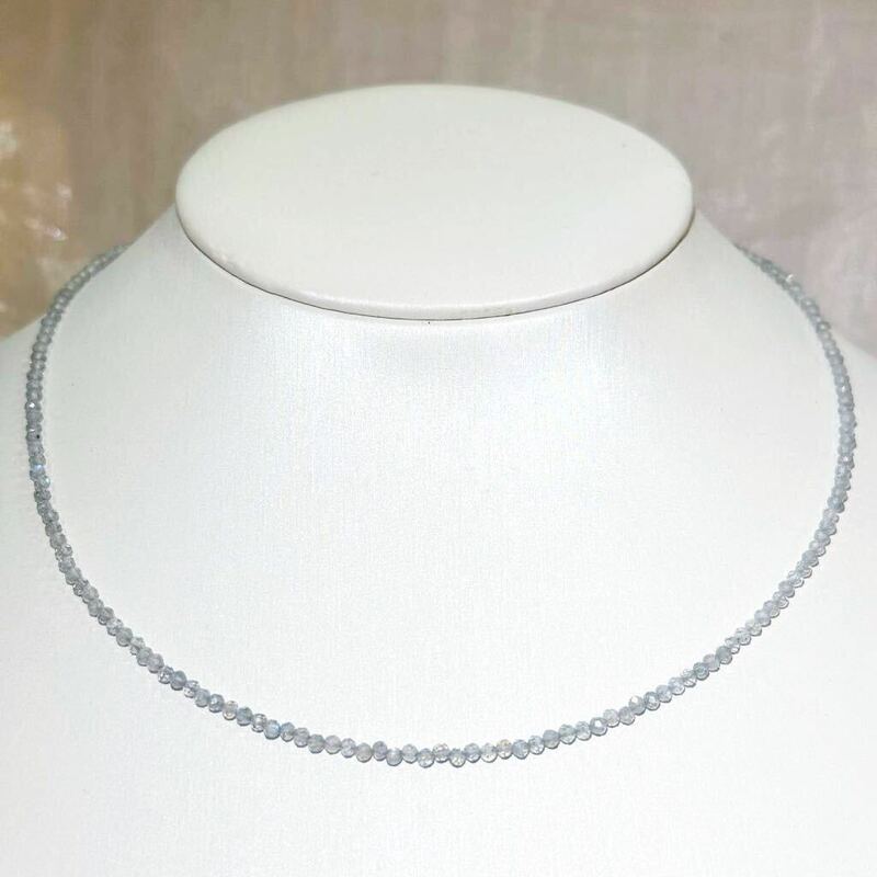 綺麗月光石ムーン　ストーンネックレス38+5cm jewelry necklace