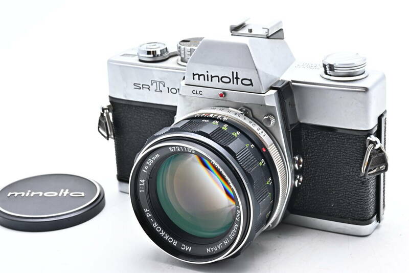 1B-212 MINOLTA ミノルタ SRT101 MC ROKKOR-PF 58mm f/1.4 一眼レフフィルムカメラ マニュアルフォーカス