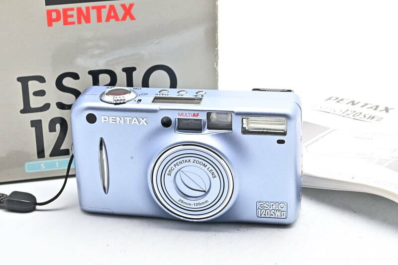 1B-206 PENTAX ペンタックス ESPIO 120SW II SILKYBLUE コンパクトフィルムカメラ