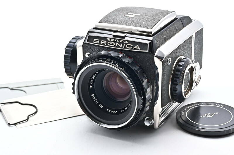 1B-338 ZENZA BRONICA ゼンザブロニカ S2 NIKKOR-P 75mm f/2.8 中判 フィルムカメラ