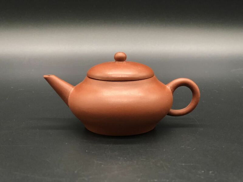 煎茶道具 中国 急須 荊渓恵孟臣製 水平 朱泥 紫砂 