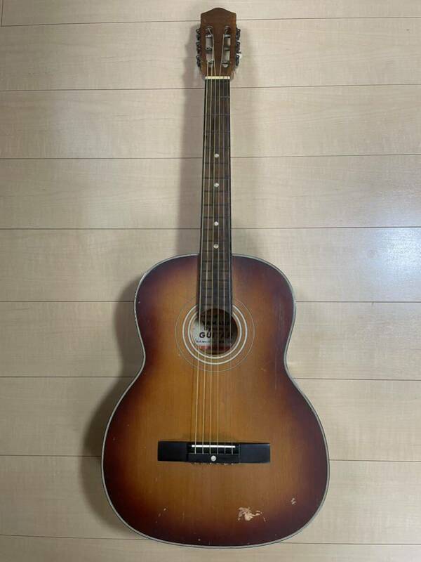 《値下即決早い者勝ち》【総単板】 YAMAHA ヤマハ Dynamic Guitar ダイナミックギター No.10 1963年頃 NIPPON GAKKI JAPAN 鉄線 アコギ