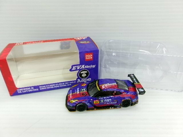 TSMモデル×POP RACE ミニGT 1/64 ニッサン GT-R ニスモ GT3 EVA RT TEST TYPE-01 覚醒版 ニスモフェスティバル 2019(香港限定) (6143-265)