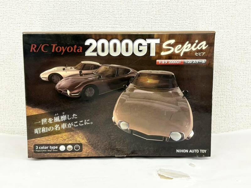 A514-T6-2422 日本オート玩具 NIHON AUTO TOY R/C Toyota 2000GT Sepia セピア 1：20スケール 玩具 おもちゃ 箱付き ③