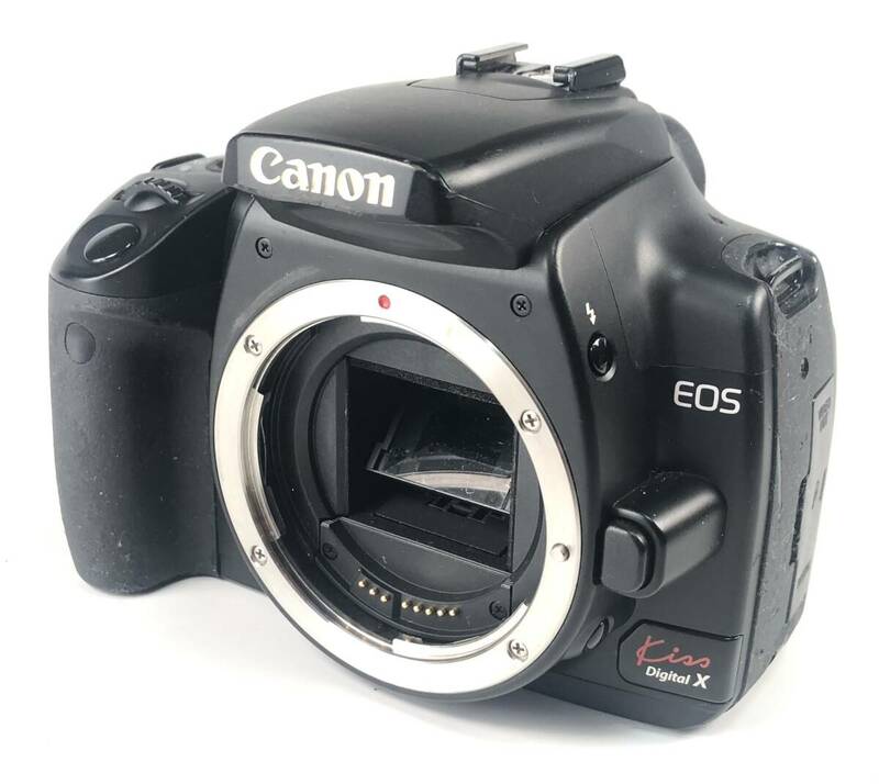 Canon EOS Kiss Digital X BODY（黒/キャノン/DS126151/AF一眼/デジタルカメラ/ボディのみ/レトロ/JUNK）