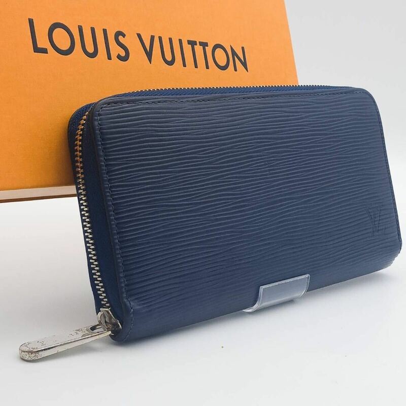 LOUIS VUITTON 新型最高級美品エピ アンディゴブルージッピーウォレット ラウンドファスナー ラウンドジップ長財布 ルイヴィトン 