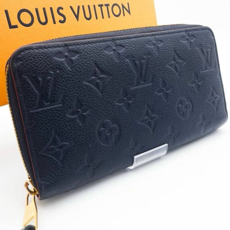 LOUIS VUITTON 新型最高級美品モノグラムアンプラント マリーヌルージュジッピーウォレットラウンドファスナーラウンドジップルイヴィトン 