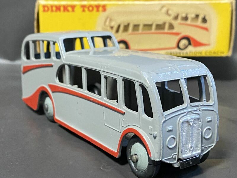 英 Dinky Toys #280(#29f)　Observation Coach (gry)　　ディンキー　オブザベーション　コーチ AEC A.E.C. vintage Meccano England GB UK
