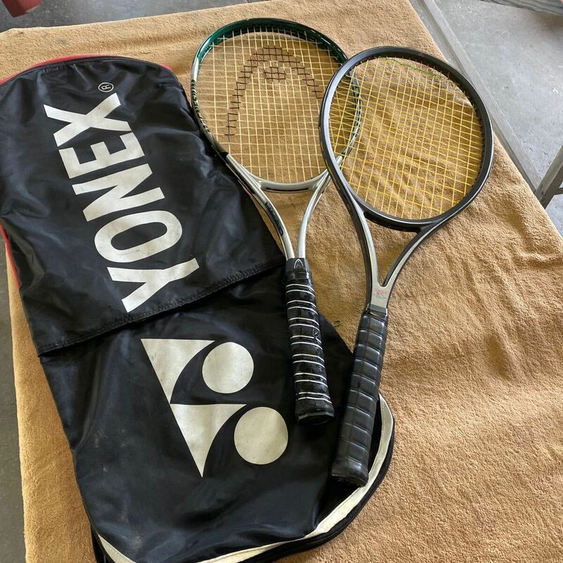 テニス テニスラケット HEAD YAMAHA ２本セット　ケース付き