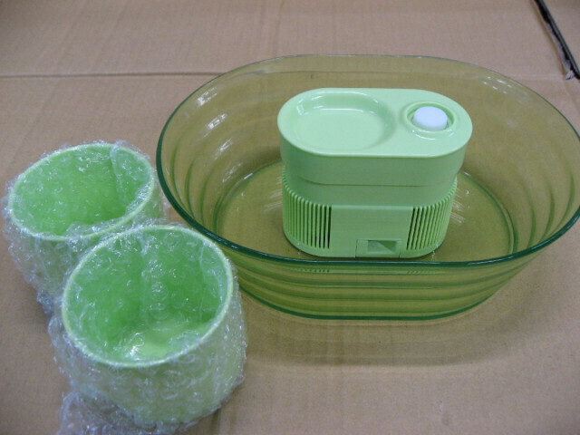 【ジャンク品、展示品】 エール 電池式流しそうめん器 ～爽～2 クリアグリーン