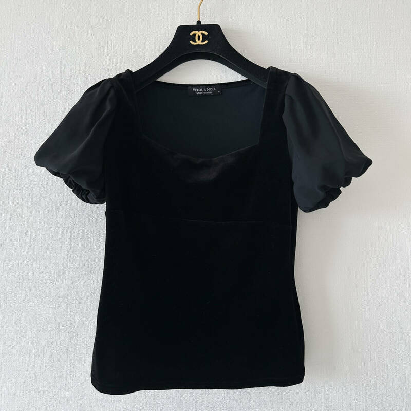 VELOUR NOIR by FOXEY NEWYORK シフォン袖カットソー