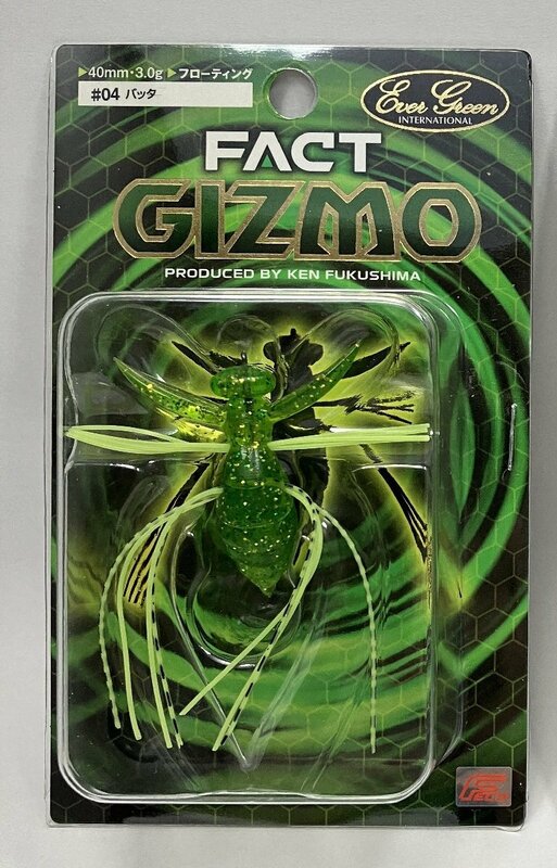 エバーグリーン ギズモ バッタ #04 Ever Green GIZMO 40mm 3g フローティング FACT