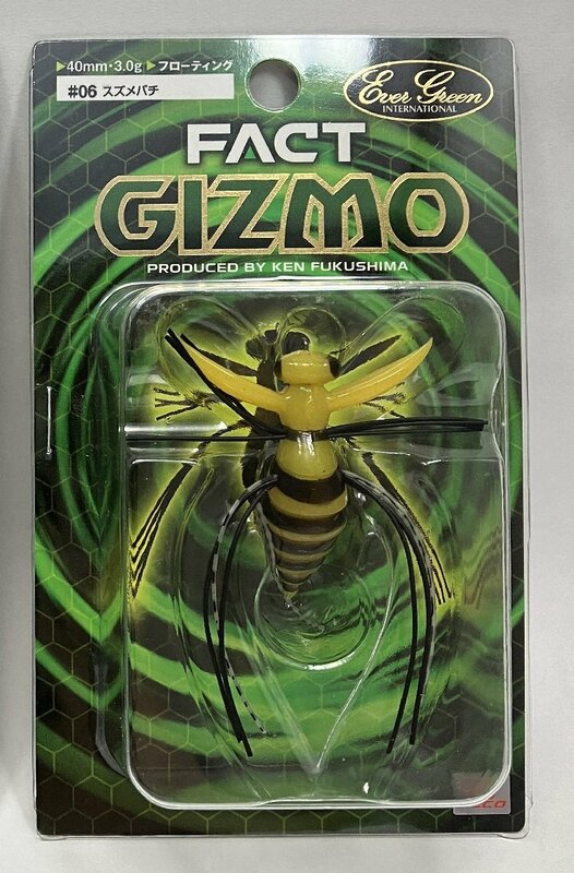 エバーグリーン ギズモ スズメバチ #06 Ever Green GIZMO 40mm 3g フローティング FACT