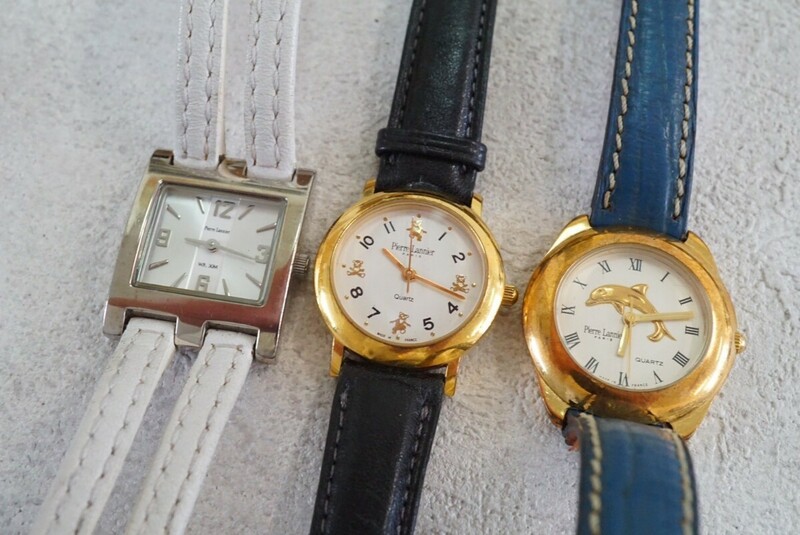 F663 Pierre Lannier/ピエール・ラニエ 腕時計 3点 ブランド アクセサリー メンズ レディース 大量 まとめて おまとめ まとめ売り 不動品