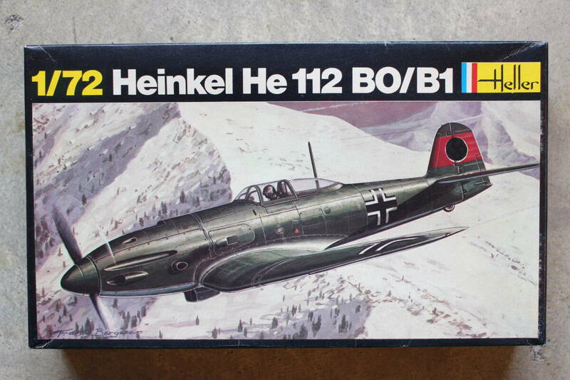 A49 Heller エレール 当時物 未組立 1/72 スケール Heinkel He112 Bo/B1 ハインケル プラモデル プラモ 戦闘機 航空機