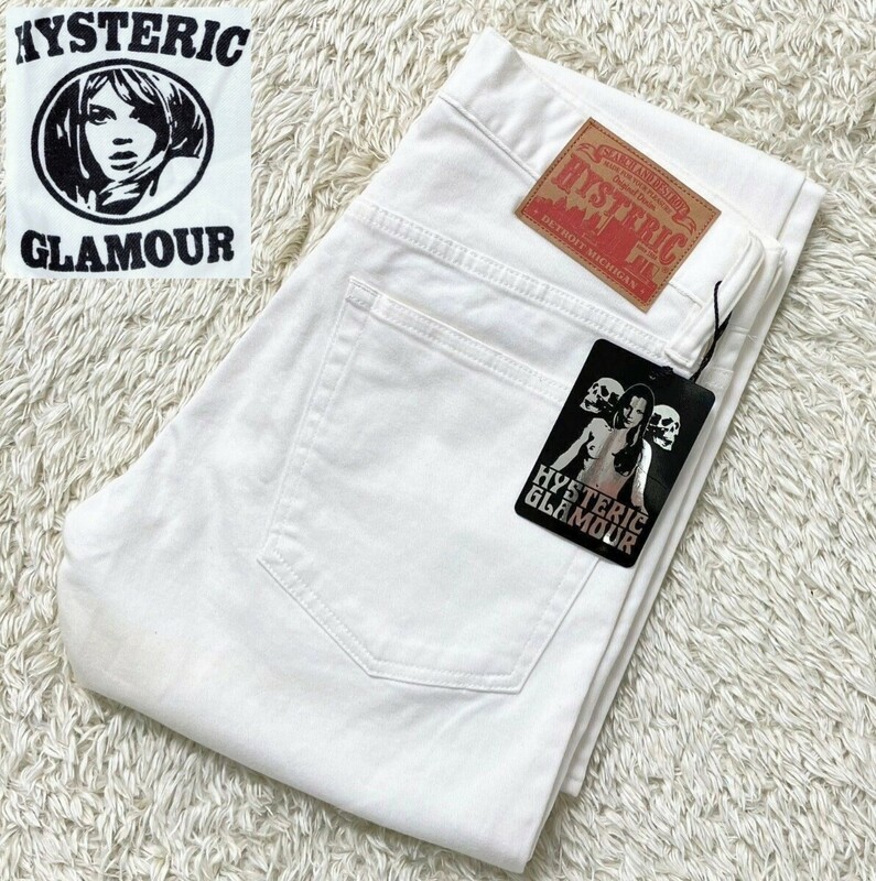 【未使用★定価18,800円】W28 HYSTERIC GLAMOUR ストレッチチノパンツ/白◆赤耳/セルビッチ付き☆ヒステリックグラマー (5)