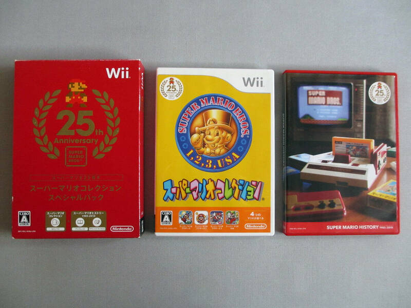 ★☆ 任天堂 Nintendo Wii スーパーマリオ コレクション スペシャルパック 25周年 ヒストリー ブックレット サウンドトラックCD ソフト☆★