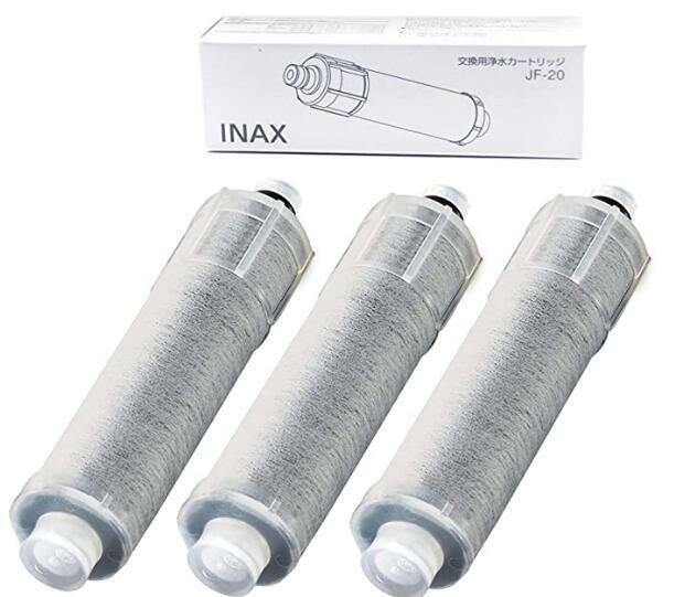 LIXIL(リクシル) INAX 交換用浄水器カートリッジ (JF-20-T) 3個入り 蛇口 3本セット