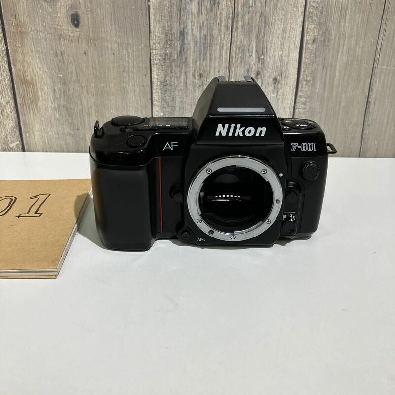 D6647 ジャンク　Nikon F801 フィルムカメラ 電源腐食 交換必要　取扱説明書付き　