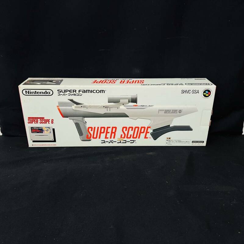 【美品】SFC スーパーファミコン SUPER SCOPE スーパースコープ SHVC-SSA 元箱 取説 ソフト付 任天堂 Nintendo