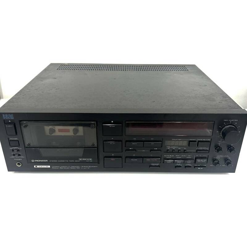 【通電確認済み】PIONEER パイオニア カセットテープデッキ CT-A9 オーディオ機器 音響機器