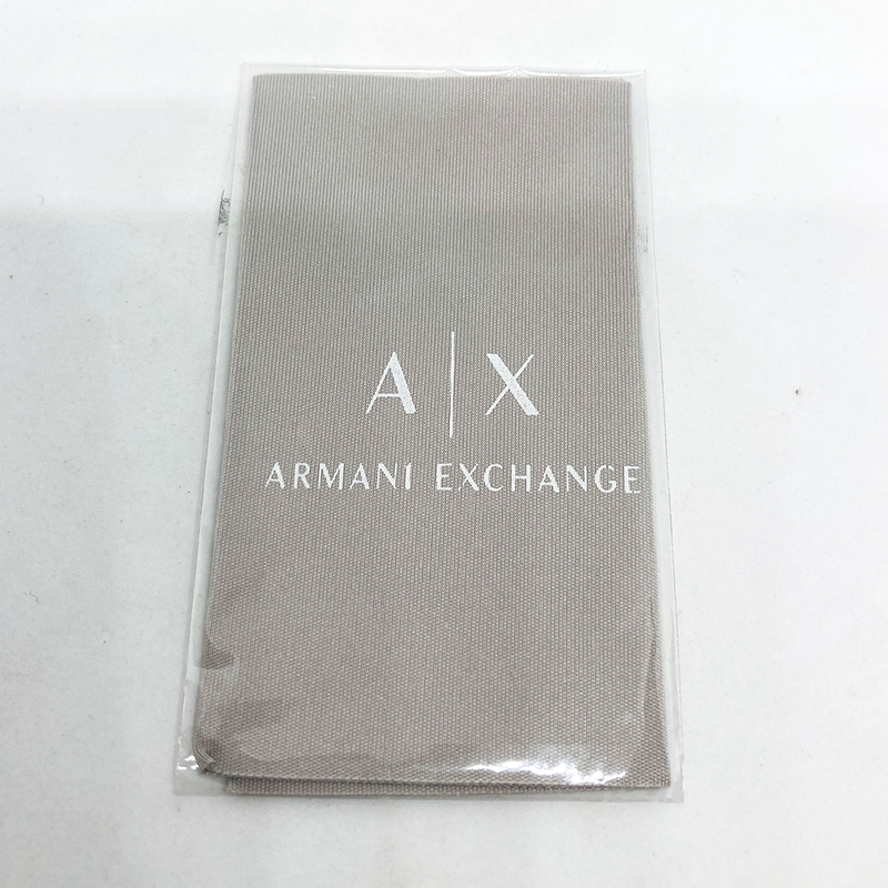 値下 未使用 ARMANI EXCHANGE アルマーニエクスチェンジ 　セリート メガネ拭き グレー 1枚 
