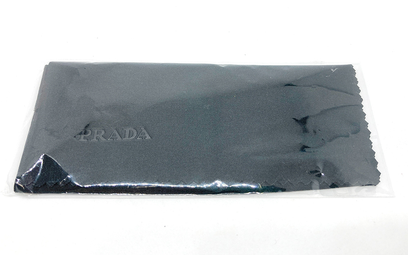 未使用 PRADA プラダ 正規品 セリート メガネ拭き 1枚 黒 ブラック メガネクロス 眼鏡拭き (1)