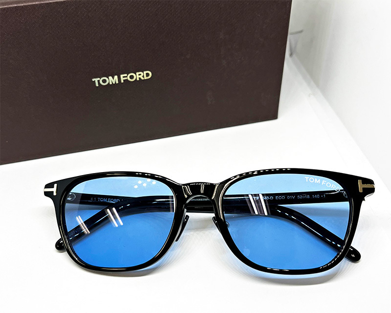 TOM FORD 正規品 サングラス FT1040D-5201V 黒 ブラック / ブルー 新品 ウェリントン UVカット 紫外線対策 トムフォード