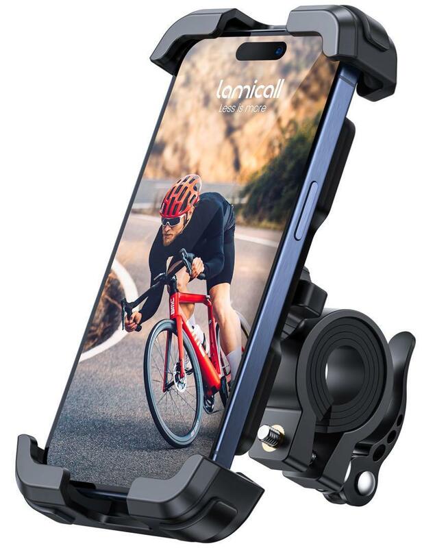 自転車用 スマホホルダー スタンド 簡単取付 携帯ホルダー 落下防止 振動吸収