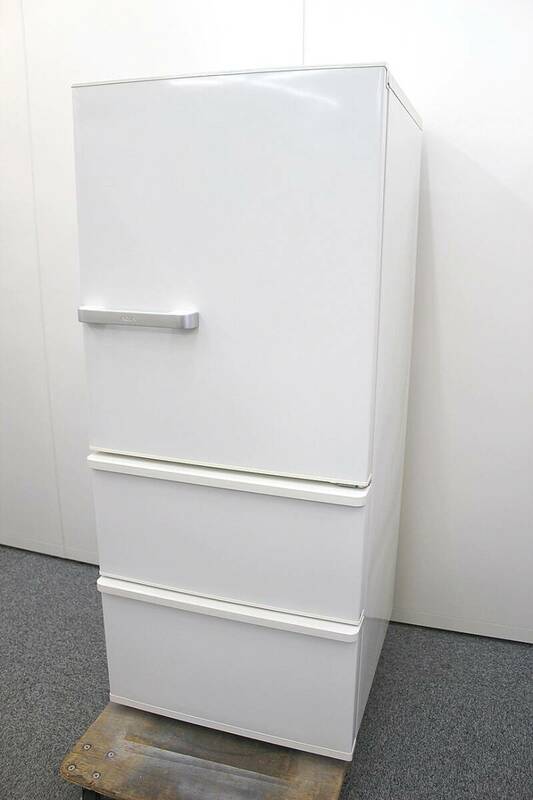 【美品/モデルルーム展示品】AQUA　アクア　ノンフロン冷凍冷蔵庫　ホワイト　3ドア　AQR-27G　272L　2018年製　冷蔵庫　独立野菜室